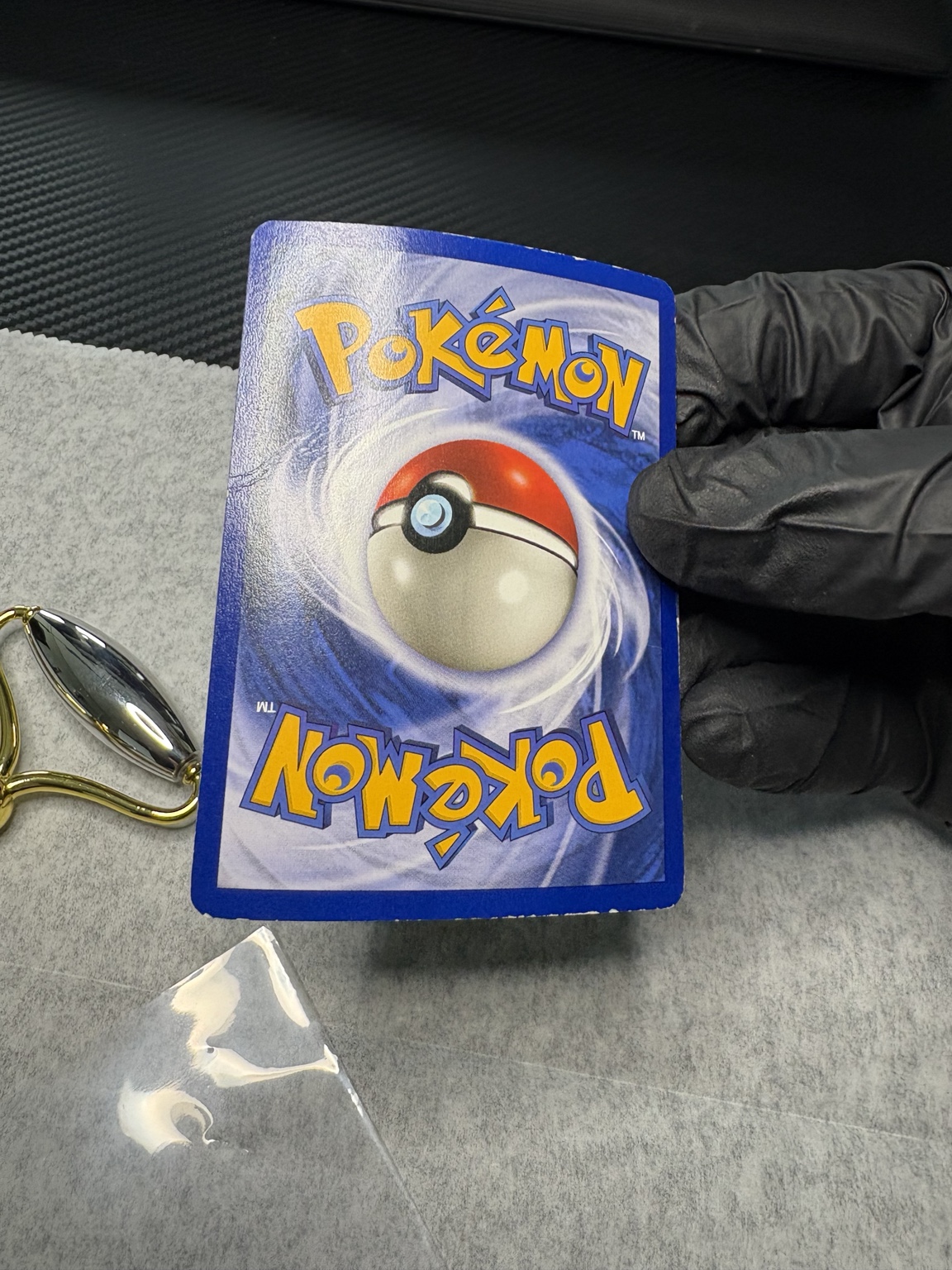 Tyranitar ex card back before restoration